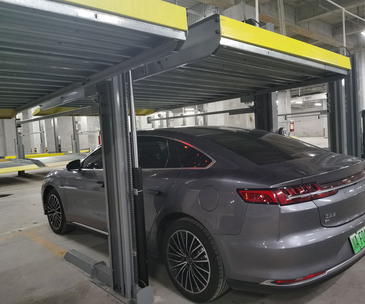修文縣地下室兩層簡(jiǎn)易類立體停車位